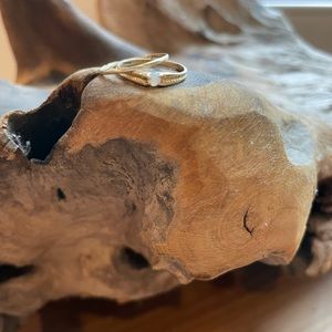 **SOLD**Vintage 14K Yellow Gold Opal Pinky Ring Set Size 3-3.5.